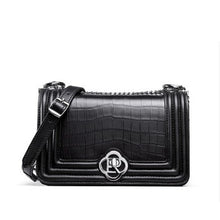 Load image into Gallery viewer, ouluoer Thai real crocodile skin bag 2019 cross-body belly bag small fragrance chain real leather underarm bag